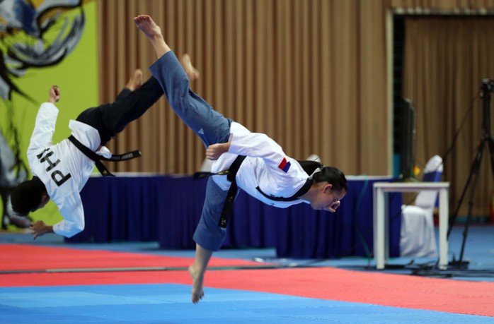 Châu Tuyết Vân cùng đồng đội bay như chim tại giải Vô địch Taekwondo châu Á mở rộng 2019 - Ảnh 6.