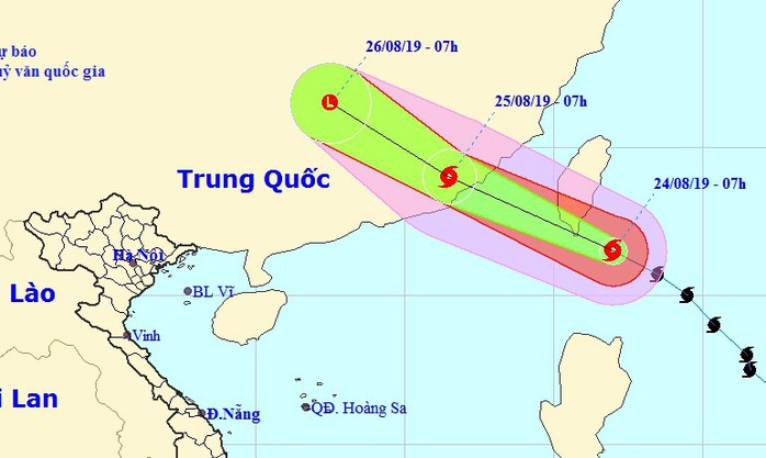 Bão Bailu áp sát Biển Đông, các tỉnh Hà Tĩnh-Quảng Trị mưa lớn - Ảnh 1.