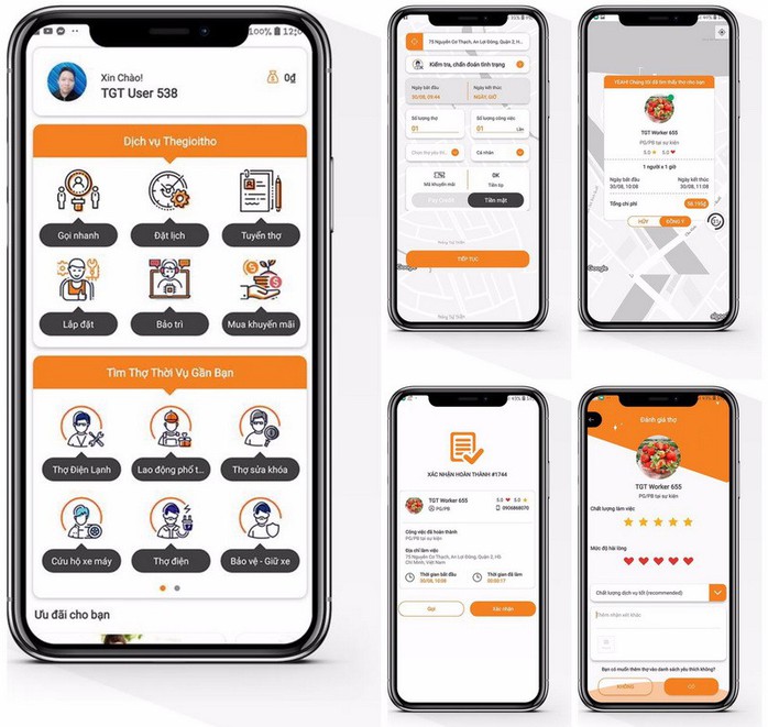 Startup Việt ra mắt ứng dụng Thế Giới Thợ gọi thợ điện, thợ nước...  - Ảnh 1.