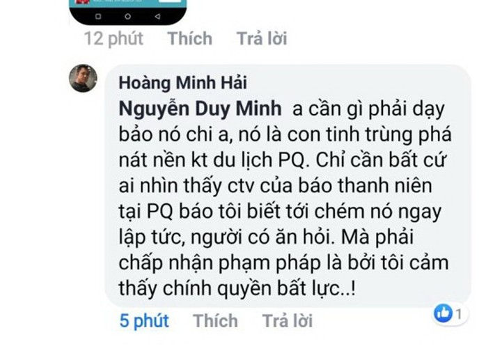 Đưa tin ngập ở Phú Quốc, CTV Báo Thanh Niên bị chủ quán phở dọa chém - Ảnh 2.