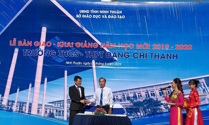 Trungnam Group bàn giao ngôi trường 45 tỉ đồng cho Ninh Thuận trong ngày khai giảng - Ảnh 3.