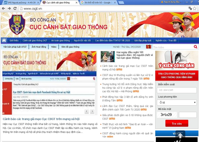 Cảnh báo các trang giả mạo Cục CSGT trên mạng xã hội Facebook, Youtube - Ảnh 1.