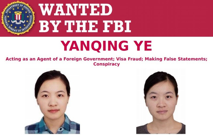 FBI truy nã công dân Trung Quốc làm gián điệp - Ảnh 1.