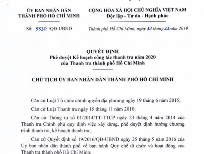 TP HCM chặn tiêu cực từ cơ quan thanh tra - Ảnh 1.