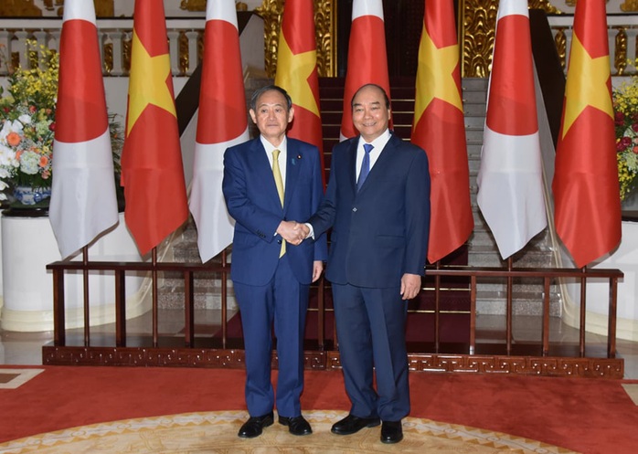 Thủ tướng Nguyễn Xuân Phúc chủ trì lễ đón Thủ tướng Nhật Bản - Ảnh 10.