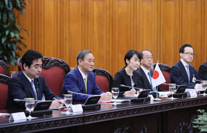 Thủ tướng Nguyễn Xuân Phúc chủ trì lễ đón Thủ tướng Nhật Bản - Ảnh 12.