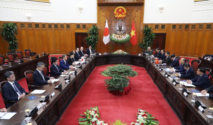 Thủ tướng Nguyễn Xuân Phúc chủ trì lễ đón Thủ tướng Nhật Bản - Ảnh 11.