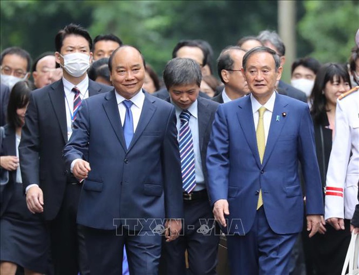 Thủ tướng Nguyễn Xuân Phúc chủ trì lễ đón Thủ tướng Nhật Bản - Ảnh 8.