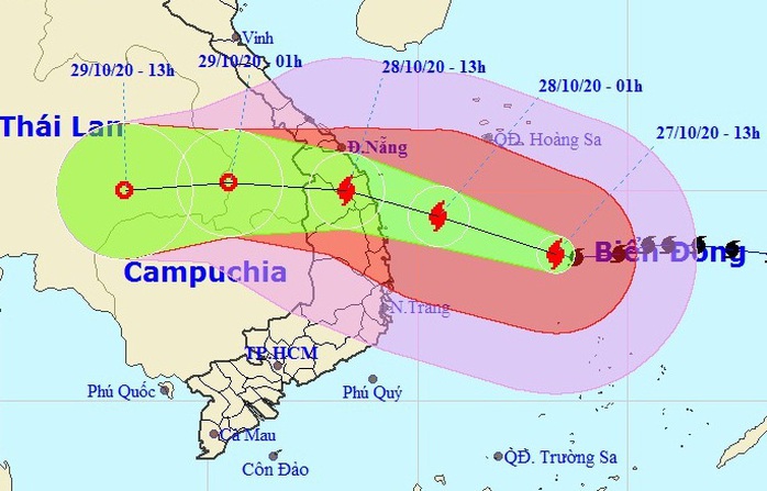 Bão số 9 giật cấp 17: Lập sở chỉ huy tiền phương tại Đà Nẵng ứng phó - Ảnh 1.