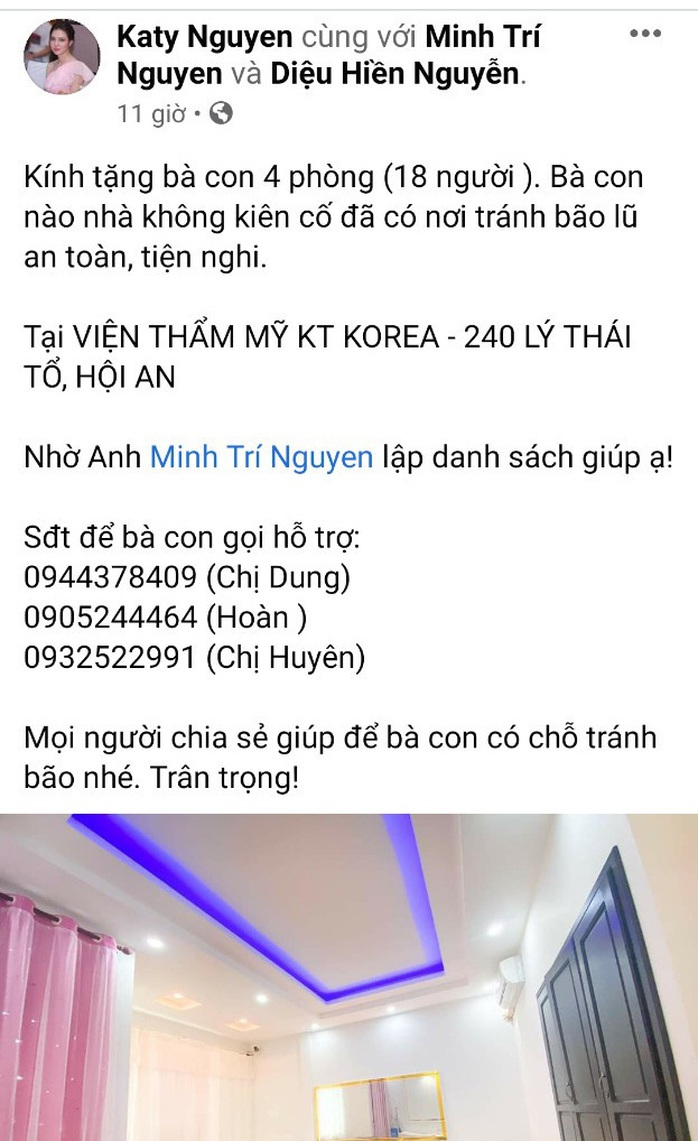 Khách sạn ở Hội An, Tam Kỳ tạo bão status mời gọi người dân đến tránh bão - Ảnh 7.