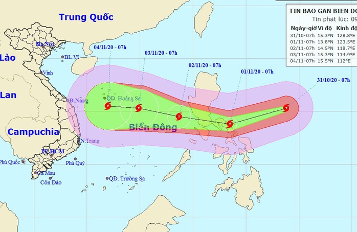 Siêu bão Goni giật trên cấp 17 đang vào Biển Đông - Ảnh 1.