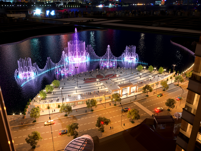 Khánh thành Quảng trường Diamond và khởi công Nhạc nước tại Khu Đô thị Vạn Phúc - Ảnh 2.