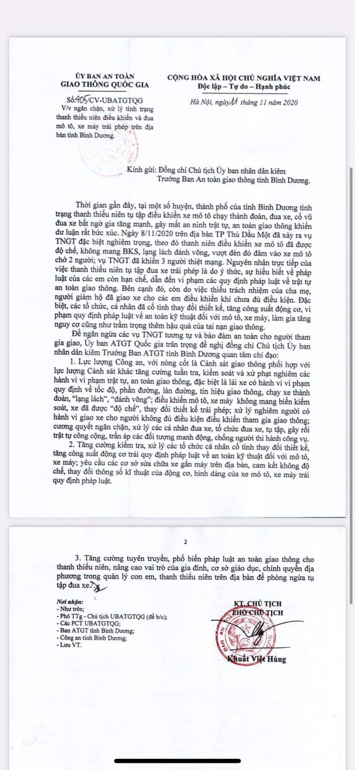 Ủy ban An toàn Giao thông Quốc gia đề nghị Bình Dương mạnh tay với vi phạm giao thông - Ảnh 2.
