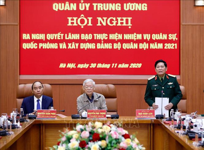 Tổng Bí thư, Chủ tịch nước Nguyễn Phú Trọng chủ trì Hội nghị Quân ủy Trung ương - Ảnh 4.