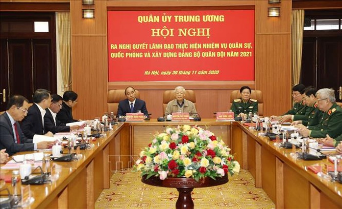 Tổng Bí thư, Chủ tịch nước Nguyễn Phú Trọng chủ trì Hội nghị Quân ủy Trung ương - Ảnh 5.