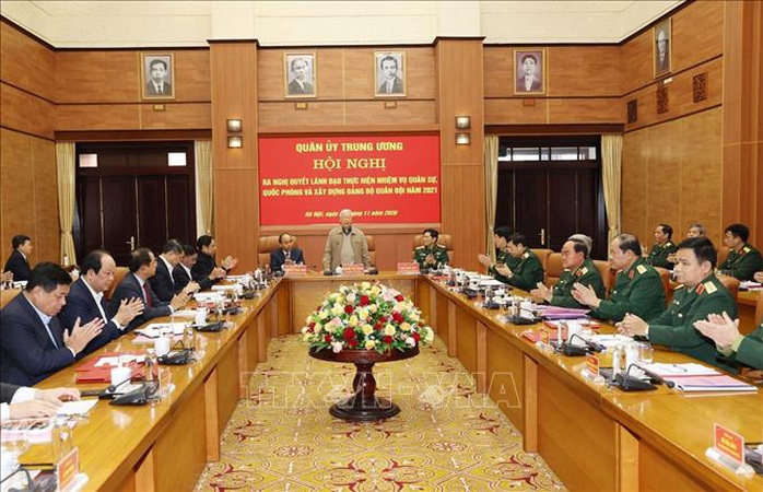 Tổng Bí thư, Chủ tịch nước Nguyễn Phú Trọng chủ trì Hội nghị Quân ủy Trung ương - Ảnh 9.