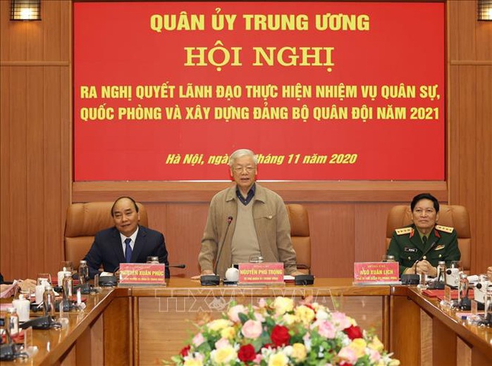 Tổng Bí thư, Chủ tịch nước Nguyễn Phú Trọng chủ trì Hội nghị Quân ủy Trung ương - Ảnh 1.