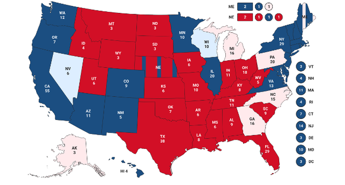 Bầu cử Mỹ: Bang Wisconsin bất ngờ đổi màu từ hồng sang xanh nhạt, ông Biden thêm hy vọng - Ảnh 2.