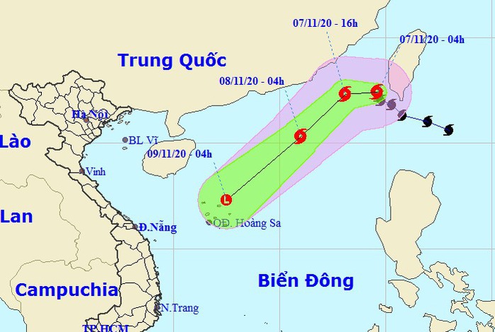 Bão Atsani vào Biển Đông giật cấp 11, trở thành cơn bão số 11 - Ảnh 1.