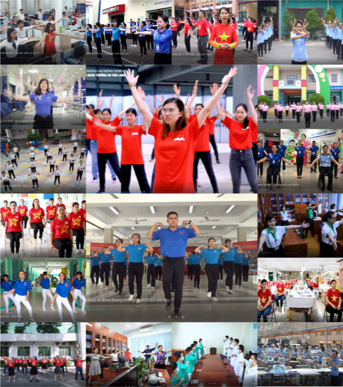 Tổng Liên đoàn Lao động Việt Nam mở hệ thống bình chọn clip thi bài thể dục giữa giờ - Ảnh 1.