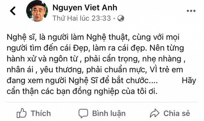 Nghệ sĩ Cát Phượng viết tâm thư xin lỗi NSND Việt Anh - Ảnh 4.