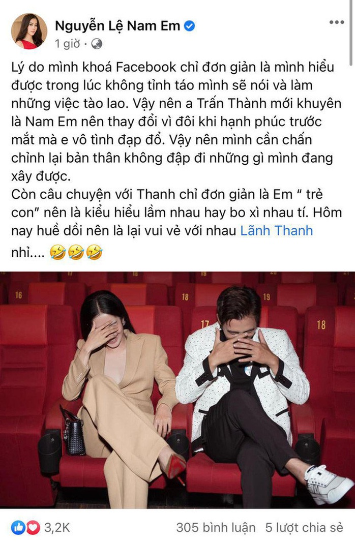 Bị Trấn Thành nhận xét là nữ hoàng drama, Nam Em lên tiếng - Ảnh 3.