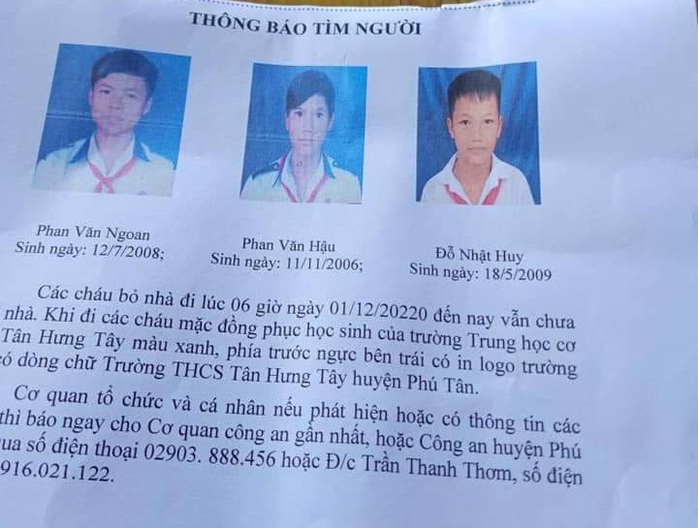 Sự thật về 3 bé trai được gia đình trình báo mất tích - Ảnh 1.