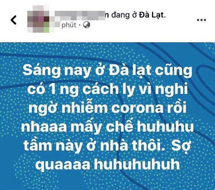 Lâm Đồng: Triệu tập kẻ tung tin sai sự thật về dịch virus Corona - Ảnh 2.