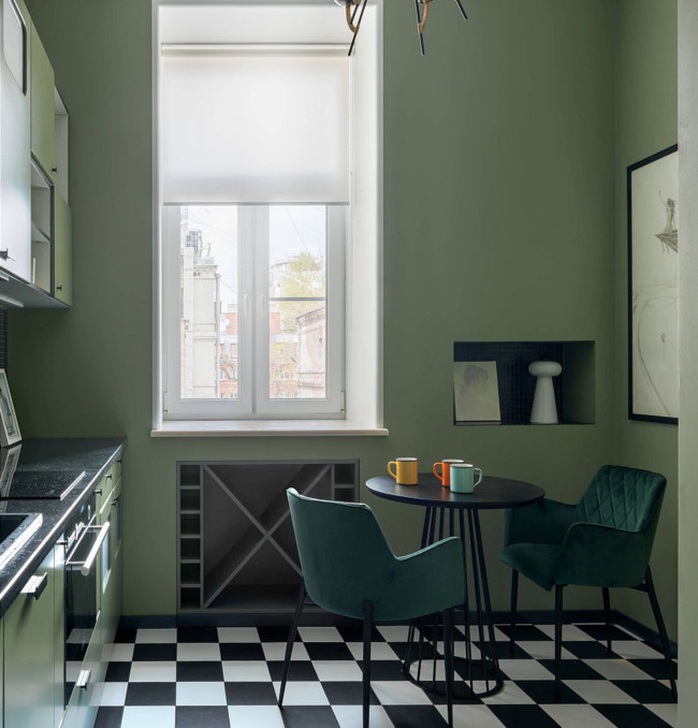 Những gam xanh tối màu tuyệt đẹp cho căn bếp hiện đại - Ảnh 10.