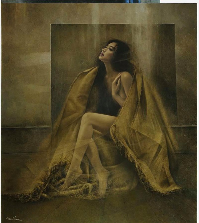 Tan chảy với tranh sơn dầu vẻ đẹp thiếu nữ của họa sĩ Bạch Lan - Ảnh 7.