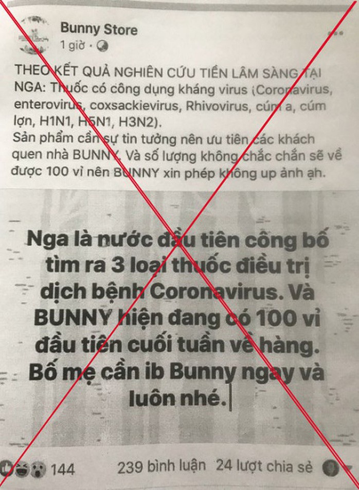 Đăng tin bán thuốc điều trị Covid-19, quản trị trang Facebook bán hàng online bị phạt 12,5 triệu đồng - Ảnh 1.