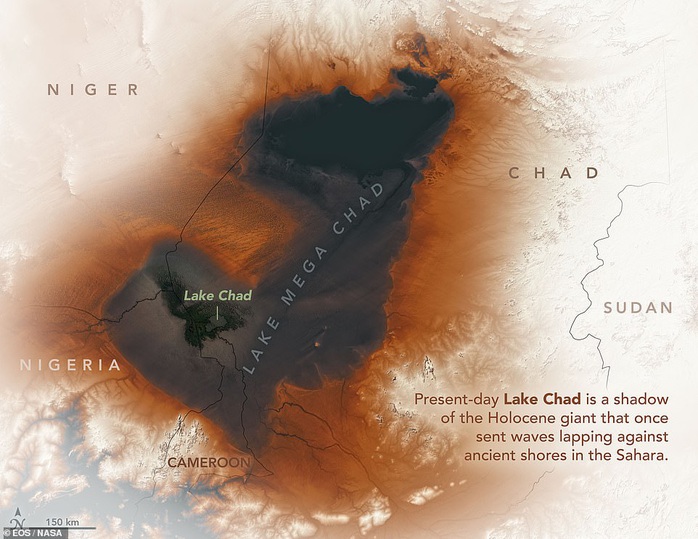 Vệ tinh chụp được vùng biển ma chưa từng thấy giữa sa mạc Sahara - Ảnh 1.