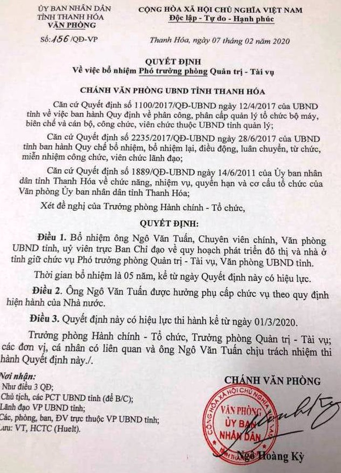 Nơi cựu Phó chủ tịch tỉnh Thanh Hóa làm phó phòng có chức năng, nhiệm vụ gì? - Ảnh 2.