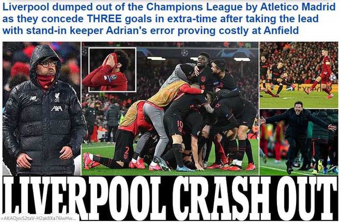 Liverpool bị loại sốc, báo chí Anh tấn công tội đồ Adrian - Ảnh 3.