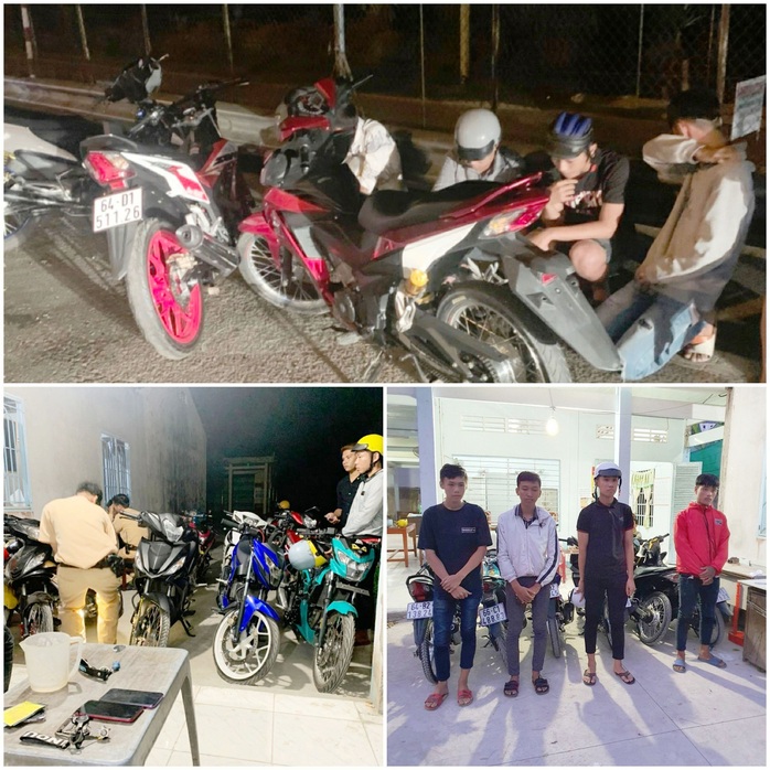 Cảnh sát phục kích bắt 16 “quái xế” chuẩn bị đua xe gần cầu Mỹ Thuận - Ảnh 1.