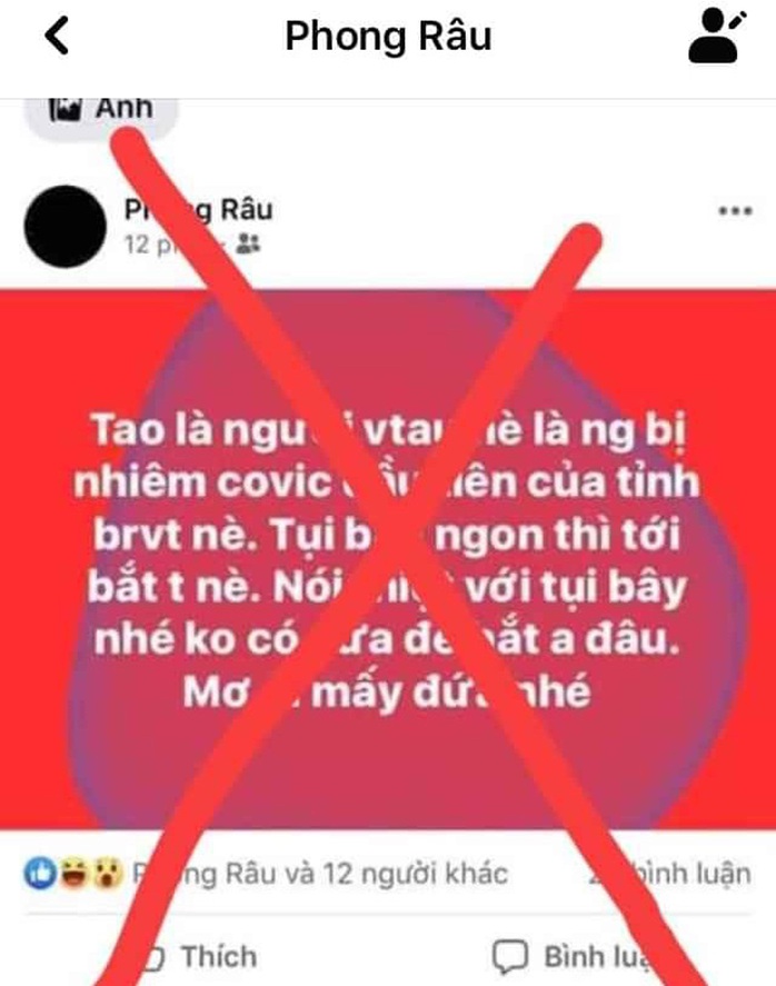 Nói bừa mắc Covid-19 rồi còn thách thức, một thanh niên bị công an triệu tập - Ảnh 1.