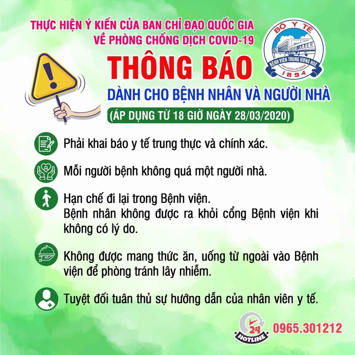 Cấm vào thăm bệnh, nhân viên y tế không được ra ngoại tỉnh - Ảnh 1.