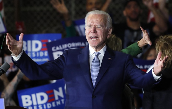 Ông Biden trở lại đường đua vào Nhà Trắng - Ảnh 1.