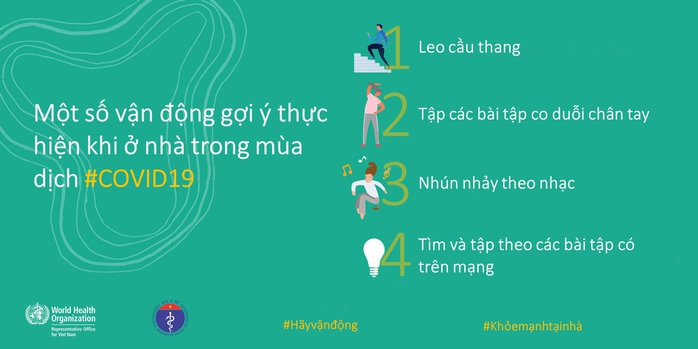 Bộ Y tế khuyến cáo về tăng cường thể lực, giữ sức khoẻ lúc cách ly xã hội chống Covid-19 - Ảnh 3.