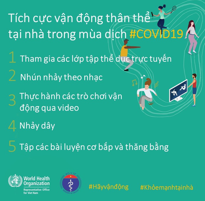 Bộ Y tế khuyến cáo về tăng cường thể lực, giữ sức khoẻ lúc cách ly xã hội chống Covid-19 - Ảnh 4.