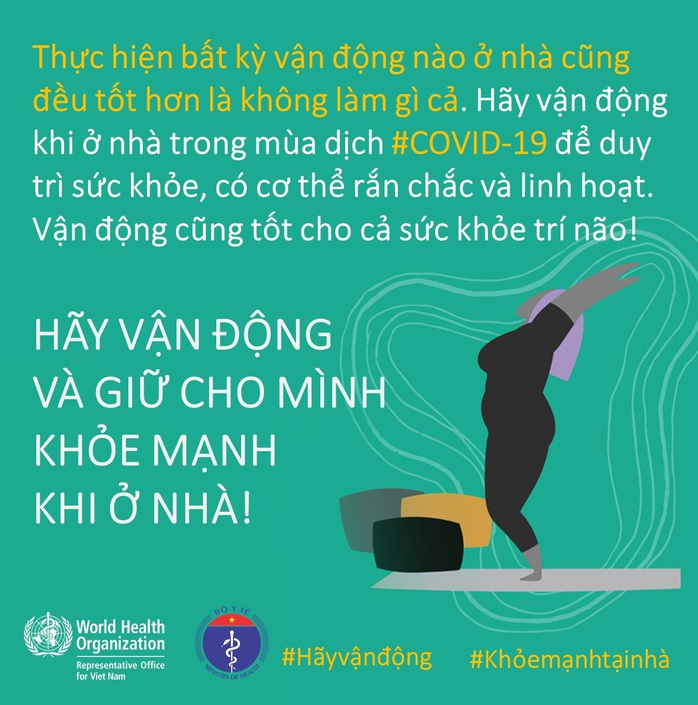 Bộ Y tế khuyến cáo về tăng cường thể lực, giữ sức khoẻ lúc cách ly xã hội chống Covid-19 - Ảnh 8.