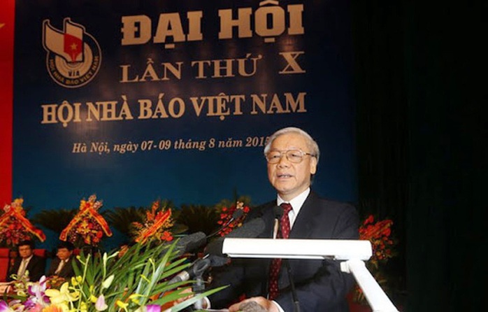 Tổng Bí thư, Chủ tịch nước chúc mừng 70 năm thành lập Hội Nhà báo Việt Nam - Ảnh 1.