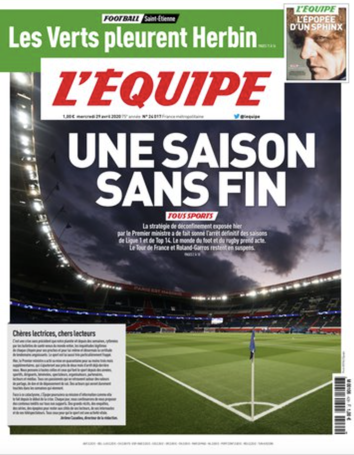 Chính thức: Ligue 1 bị hủy bỏ, PSG tan giấc mộng vô địch - Ảnh 2.