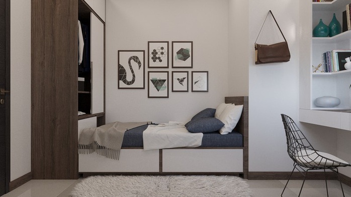 Căn hộ 2 phòng ngủ cực kỳ gọn gàng và tiện nghi - Ảnh 6. Căn hộ 2 phòng ngủ cực kỳ gọn gàng và tiện nghi - Ảnh 6.