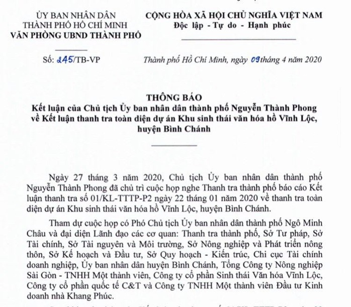 Dự án treo hơn 20 năm ở Bình Chánh: TP HCM kiểm điểm trách nhiệm 3 đơn vị - Ảnh 1.