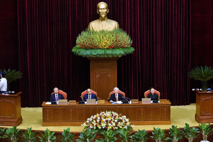 Bà Nguyễn Thị Kim Ngân điều hành phiên họp Trung ương về bầu cử Quốc hội - Ảnh 1.