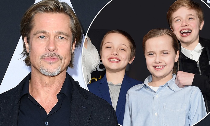 Brad Pitt tụ hội Pax Thiên và các con  - Ảnh 2.