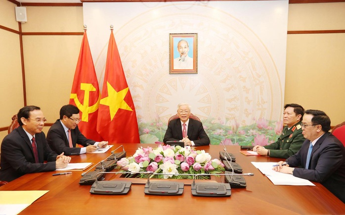 Tổng Bí thư, Chủ tịch nước Nguyễn Phú Trọng điện đàm với Tổng thống Nga Putin - Ảnh 3.