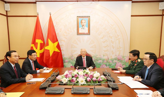 Tổng Bí thư, Chủ tịch nước Nguyễn Phú Trọng điện đàm với Tổng thống Nga Putin - Ảnh 8.