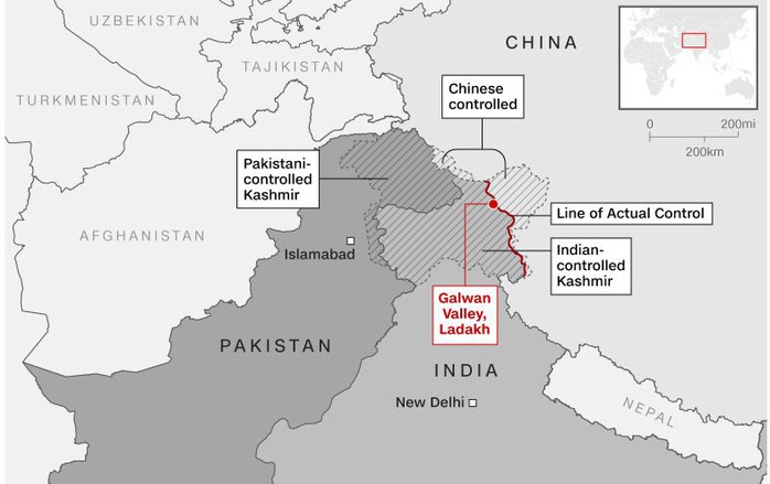 Ấn Độ - Trung Quốc đụng độ dữ dội ở biên giới: 3 quân nhân thiệt mạng - Ảnh 1.